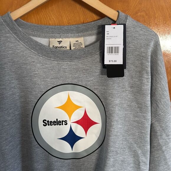 Pittsburgh Steelers Sweatshirt Mens 3XL Fanatics - Picture 2 of 2
